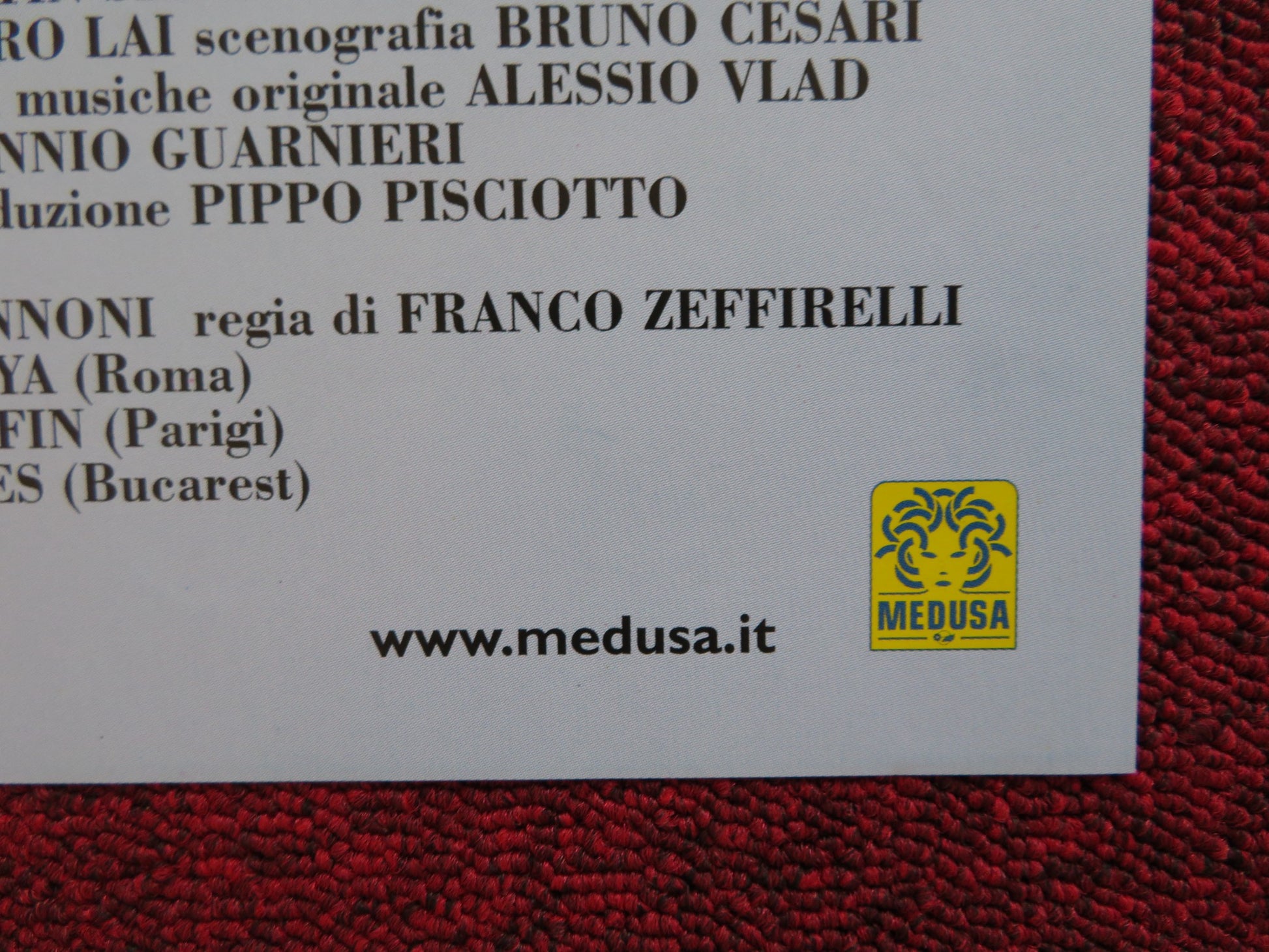 CALLAS FOREVER - A ITALIAN FOTOBUSTA POSTER FANNY ARDANT JEREMY IRONS 1990 - Rendezvous Cinema