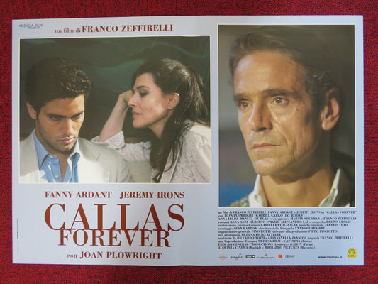 CALLAS FOREVER - B ITALIAN FOTOBUSTA POSTER FANNY ARDANT JEREMY IRONS 1990 - Rendezvous Cinema