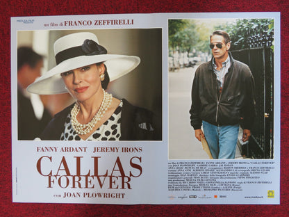 CALLAS FOREVER - C ITALIAN FOTOBUSTA POSTER FANNY ARDANT JEREMY IRONS 1990 - Rendezvous Cinema
