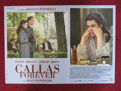 CALLAS FOREVER - D ITALIAN FOTOBUSTA POSTER FANNY ARDANT JEREMY IRONS 1990 - Rendezvous Cinema