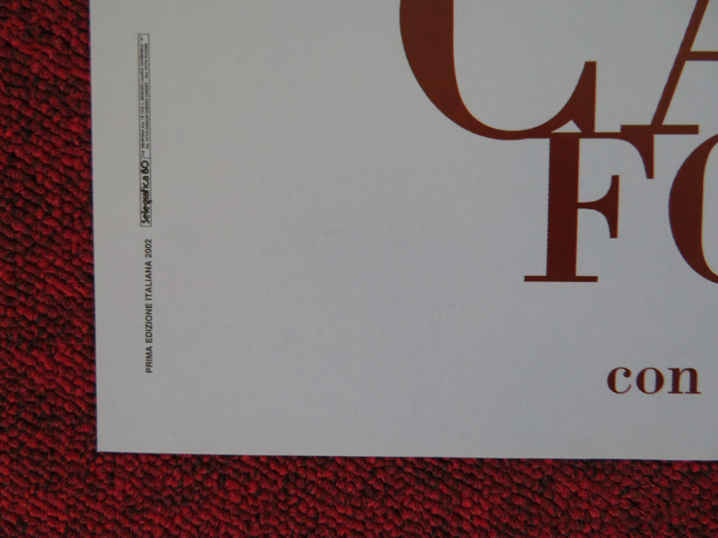 CALLAS FOREVER - D ITALIAN FOTOBUSTA POSTER FANNY ARDANT JEREMY IRONS 1990 - Rendezvous Cinema