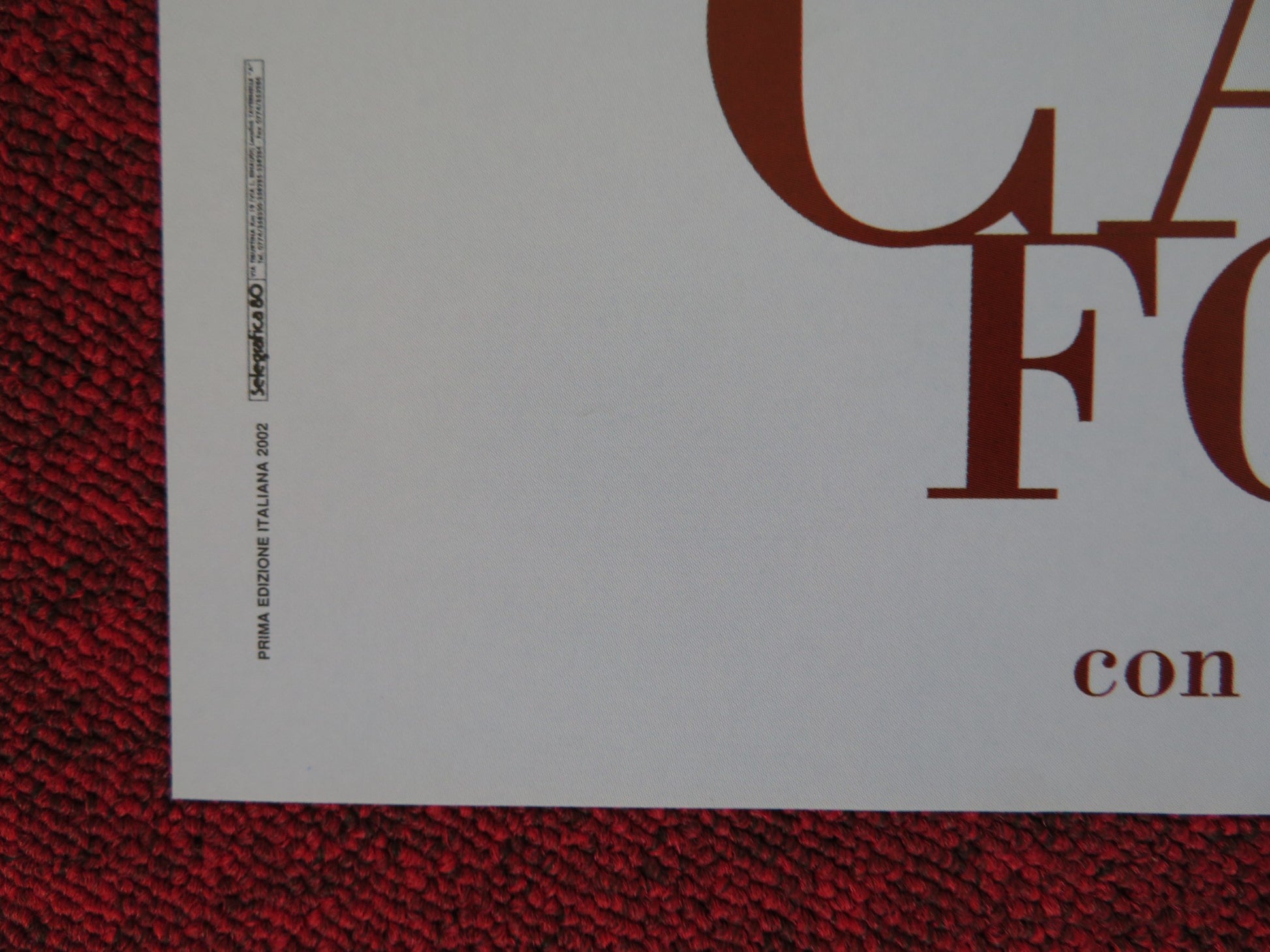 CALLAS FOREVER - D ITALIAN FOTOBUSTA POSTER FANNY ARDANT JEREMY IRONS 1990 - Rendezvous Cinema