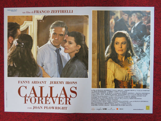 CALLAS FOREVER - E ITALIAN FOTOBUSTA POSTER FANNY ARDANT JEREMY IRONS 1990 - Rendezvous Cinema
