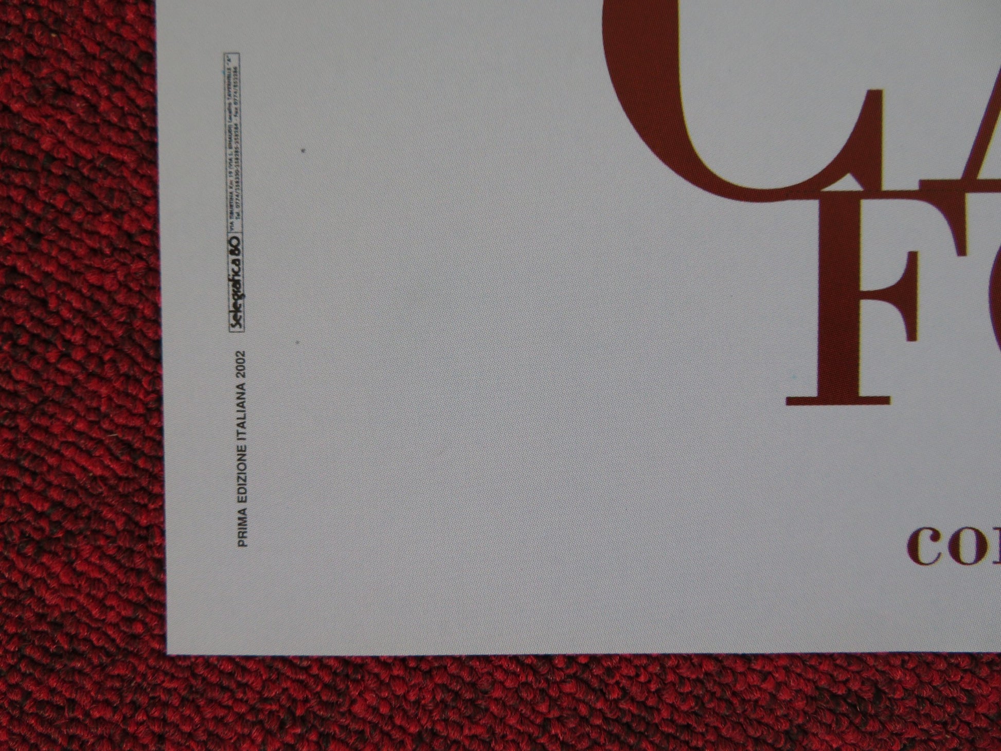 CALLAS FOREVER - F ITALIAN FOTOBUSTA POSTER FANNY ARDANT JEREMY IRONS 1990 - Rendezvous Cinema