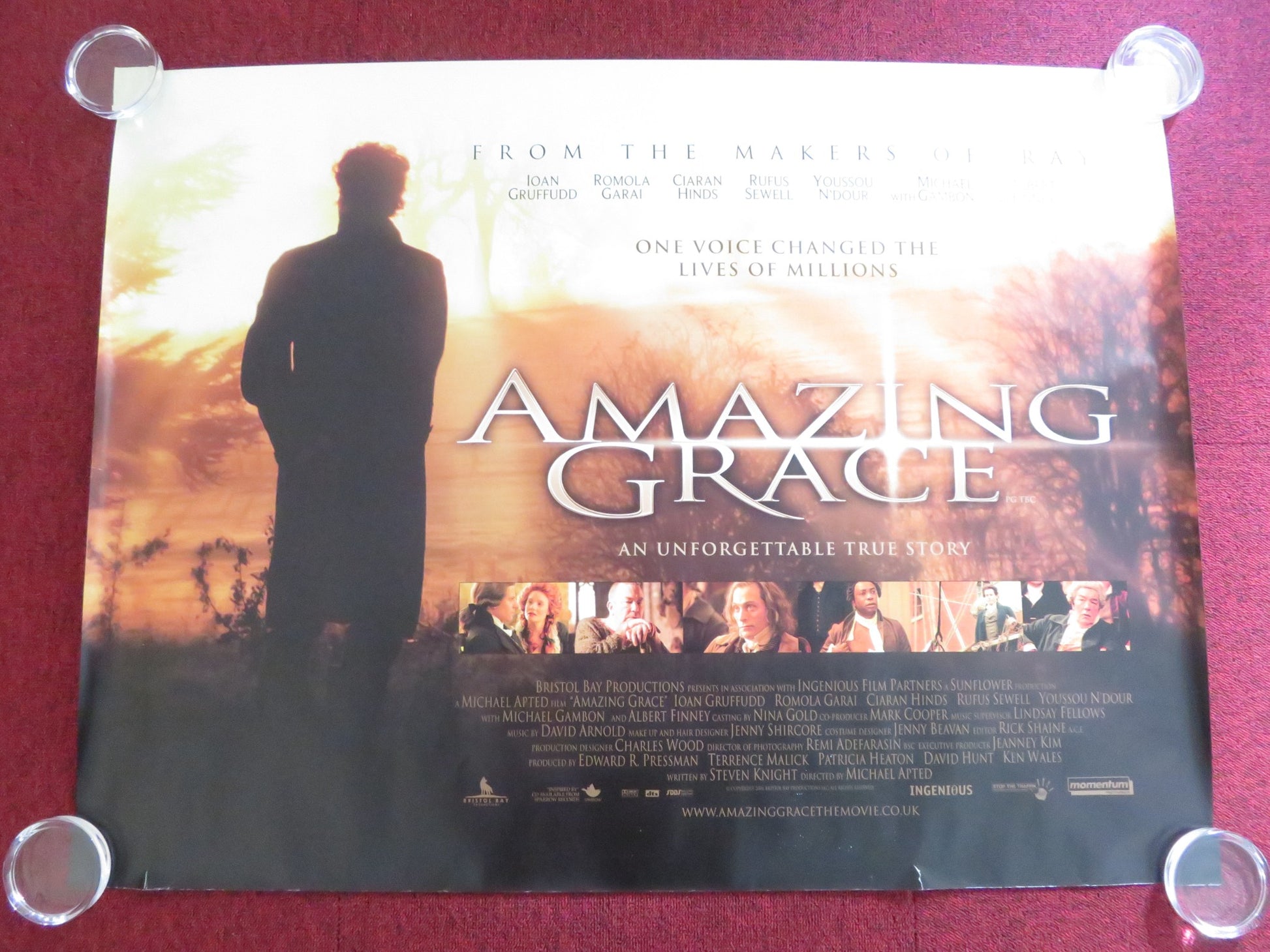 AMAZING GRACE UK QUAD (30"x 40") ROLLED POSTER IOAN GRUFFUDD ALBERT FINNEY 2006 - Rendezvous Cinema