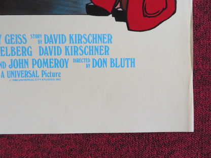 AN AMERICAN TAIL - B FOLDED US ONE SHEET POSTER ERICA YOHN NEHEMIAH PERSOFF 1986 - Rendezvous Cinema