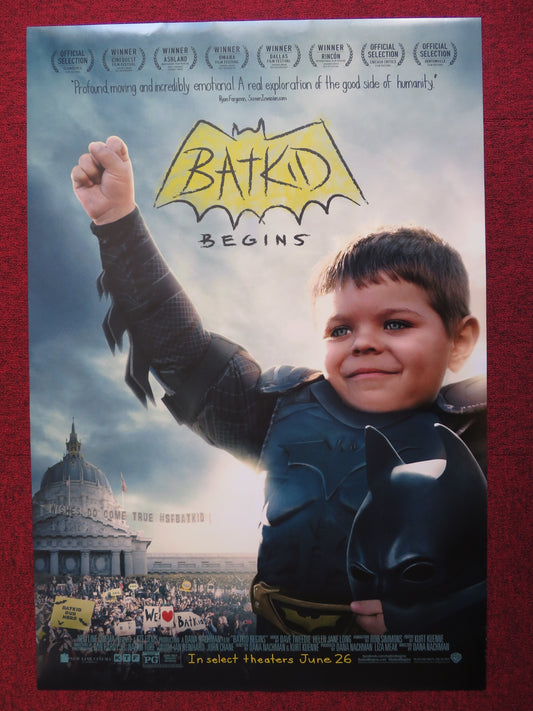 BATKID BEGINS: THE WISH HEARD AROUND THE WORLD US ONE SHEET ROLLED POSTER 2015 - Rendezvous Cinema