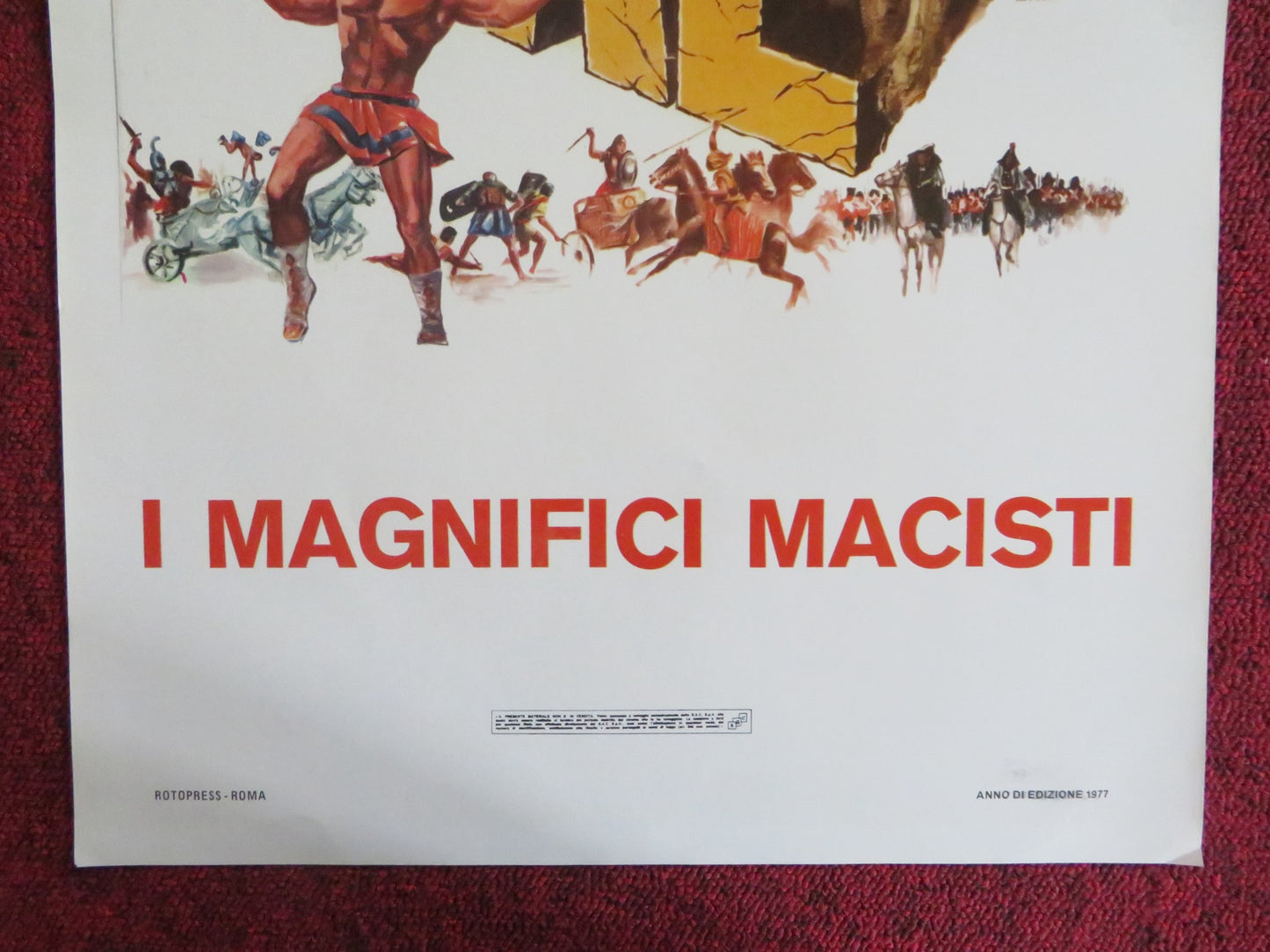 KOLOSSAL - I MAGNIFICI MACISTI ITALIAN LOCANDINA POSTER CHELO ALONSO 1977