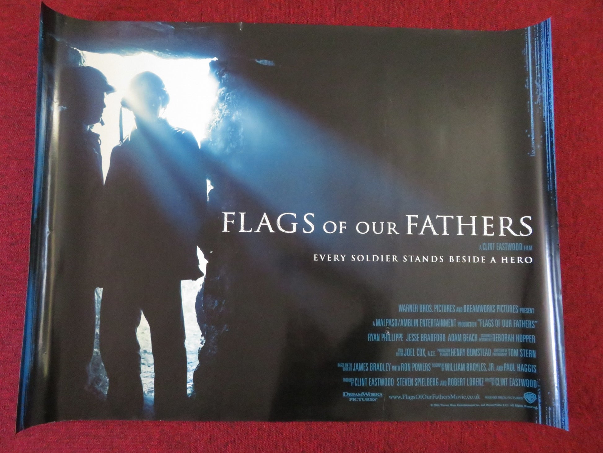 FLAGS OF OUR FATHERS UK QUAD (30"x 40") ROLLED POSTER CLINT EASTWOOD 2006 - Rendezvous Cinema