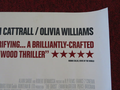 THE GHOST WRITER UK QUAD (30"x 40") ROLLED POSTER EWAN MCGREGOR P. BROSNAN 2010 - Rendezvous Cinema