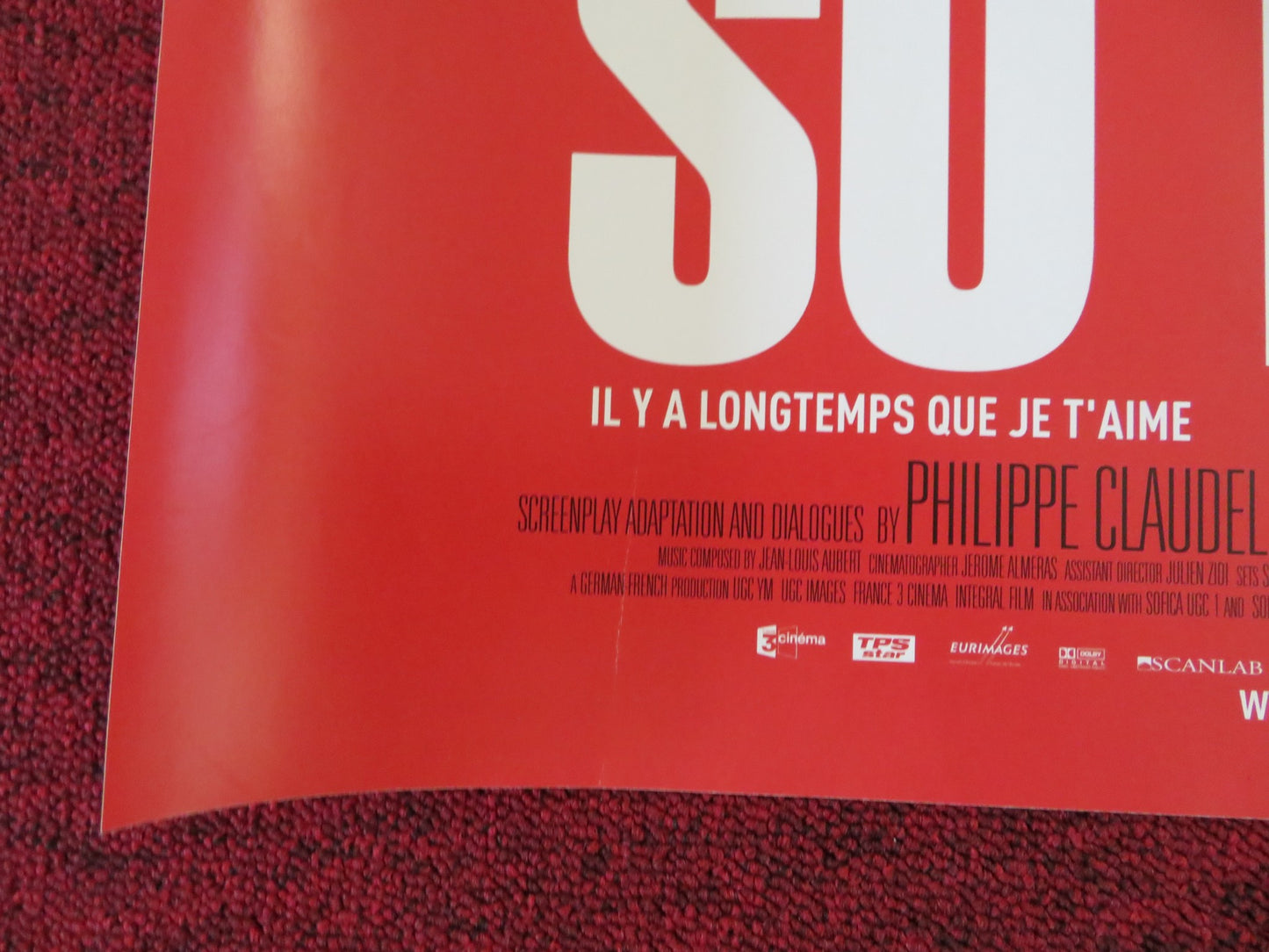 I'VE LOVED YOU SO LONG UK QUAD (30"x 40") ROLLED POSTER KRISTEN SCOTT 2008 - Rendezvous Cinema