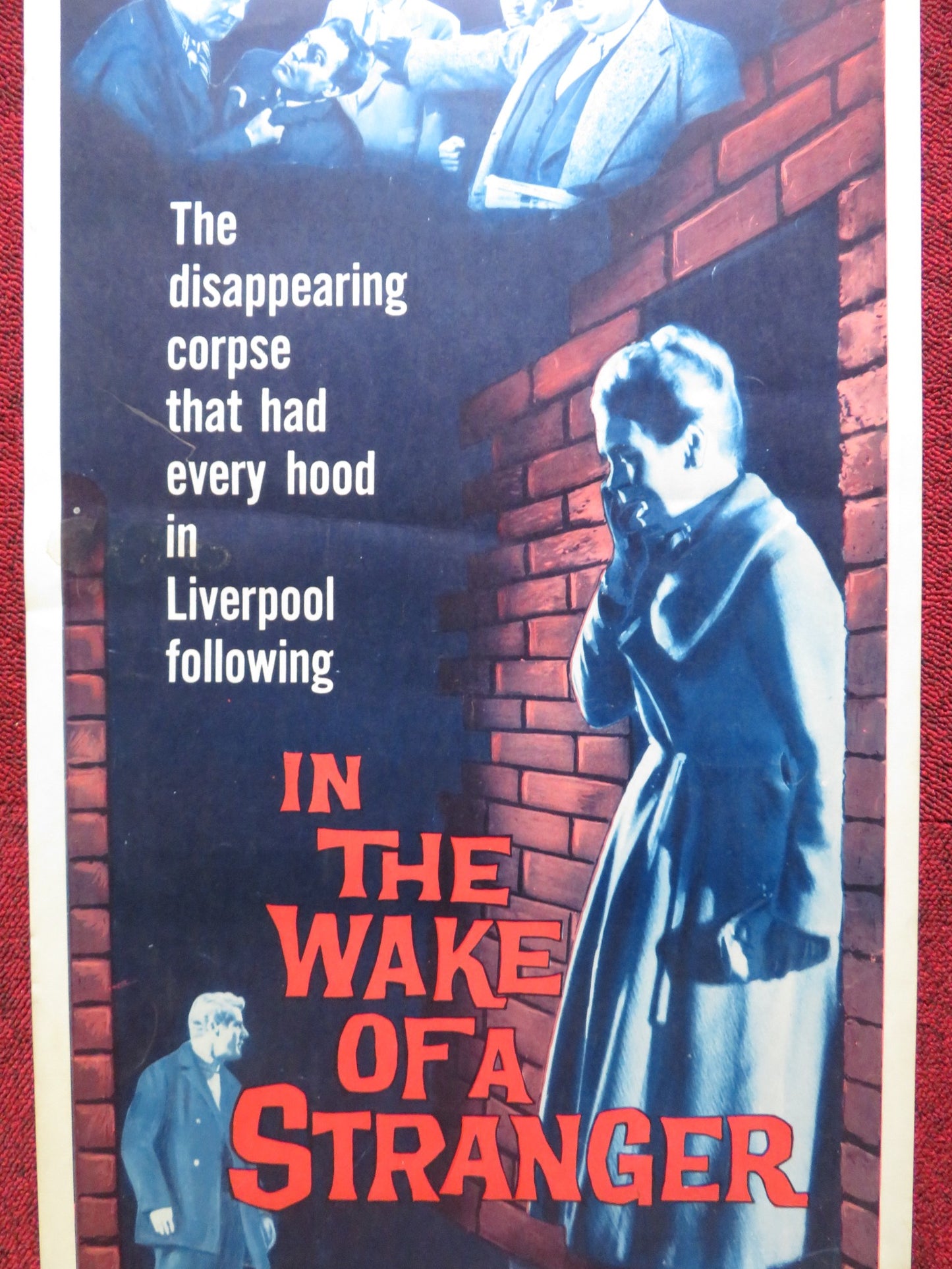 IN THE WAKE OF A STRANGER US INSERT (14"x 36") POSTER TONY WRIGHT S EATON 1960 - Rendezvous Cinema