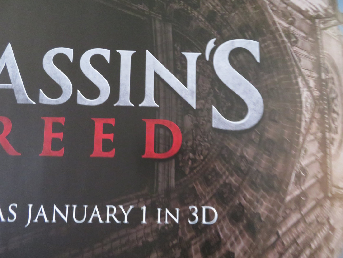ASSASSIN'S CREED UK QUAD (30"x 40") ROLLED POSTER MICHAEL FASSBENDER 2016 - Rendezvous Cinema