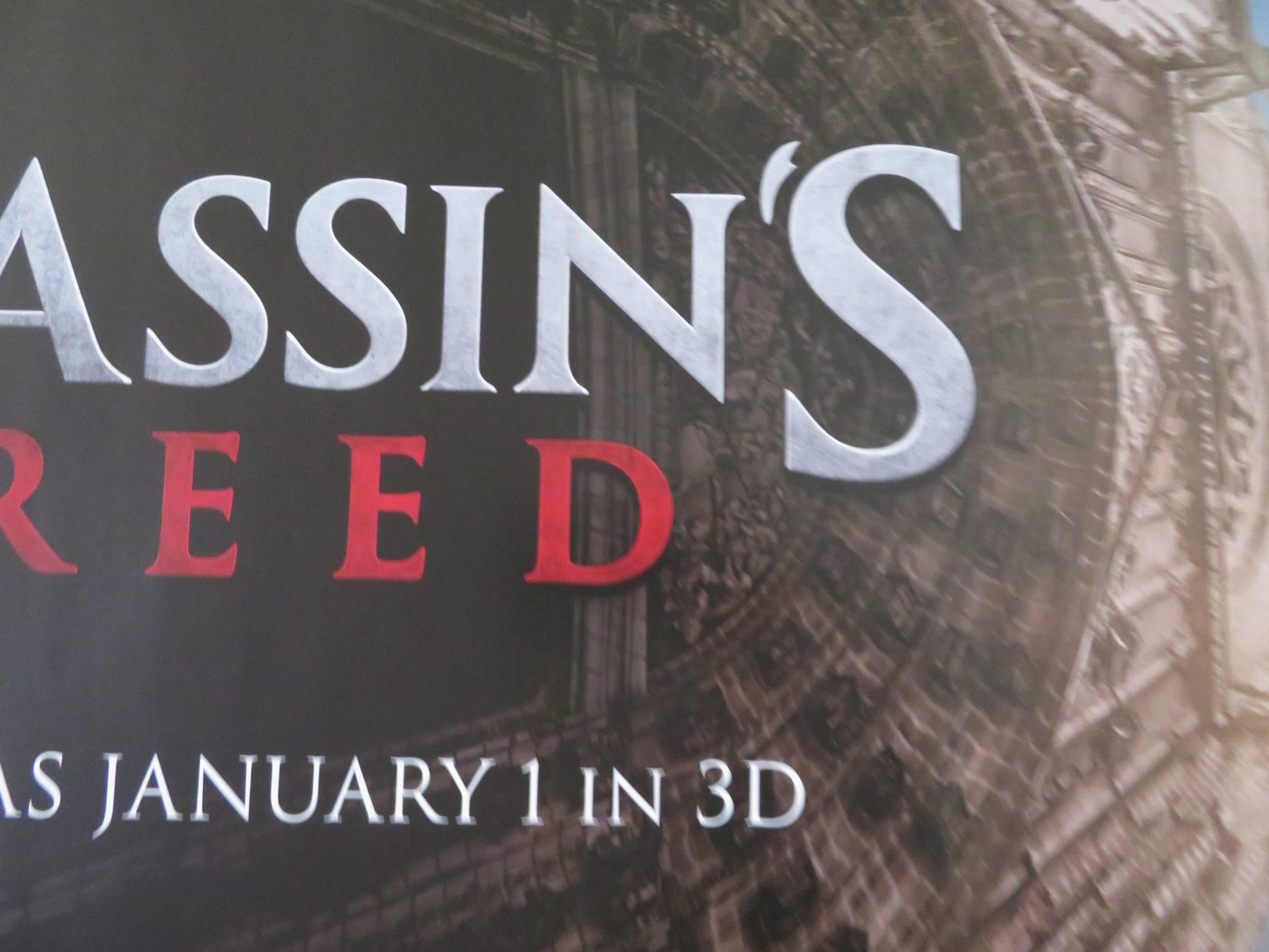 ASSASSIN'S CREED UK QUAD (30"x 40") ROLLED POSTER MICHAEL FASSBENDER 2016 - Rendezvous Cinema