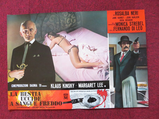 ASYLUM EROTICA- E ITALIAN FOTOBUSTA POSTER KLAUS KINSKY MARGARET LEE 1971 - Rendezvous Cinema