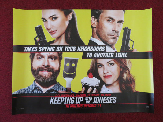 KEEPING UP WITH THE JONESES UK QUAD (30"x 40") ROLLED POSTER Z.GALIFIANAKIS 2016 - Rendezvous Cinema