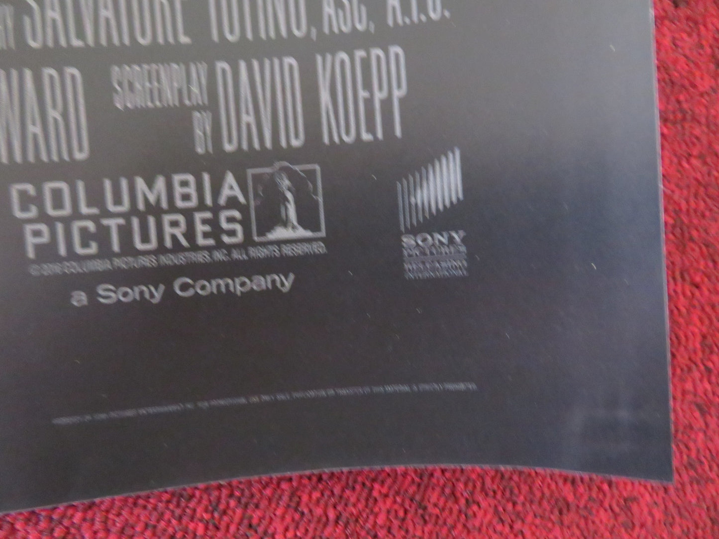 INFERNO UK QUAD (30"x 40") ROLLED POSTER TOM HANKS FELICITY JONES 2016 - Rendezvous Cinema