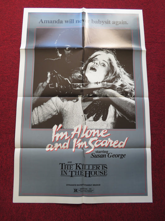 I'M ALONE AND SCARED / FRIGHT FOLDED US ONE SHEET POSTER SUSAN GEORGE 1971