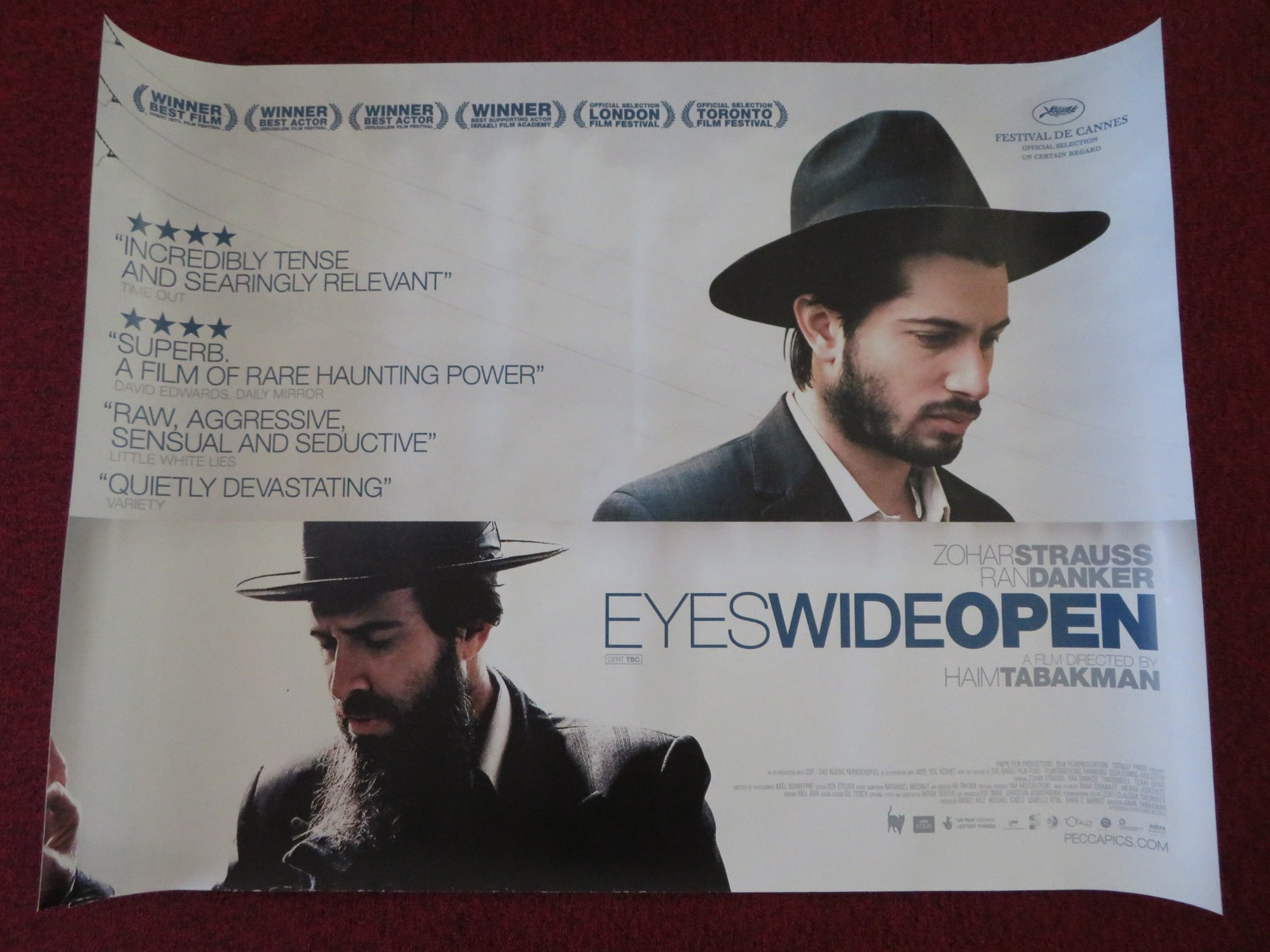 EYES WIDE OPEN UK QUAD (30"x 40") ROLLED POSTER ZOHAR STRAUSS RAN DANKER 2009 - Rendezvous Cinema