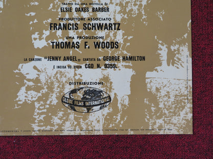 ANGEL BABY ITALIAN FOGLIO POSTER GEORGE HAMILTON BURT REYNOLDS 1961 - Rendezvous Cinema