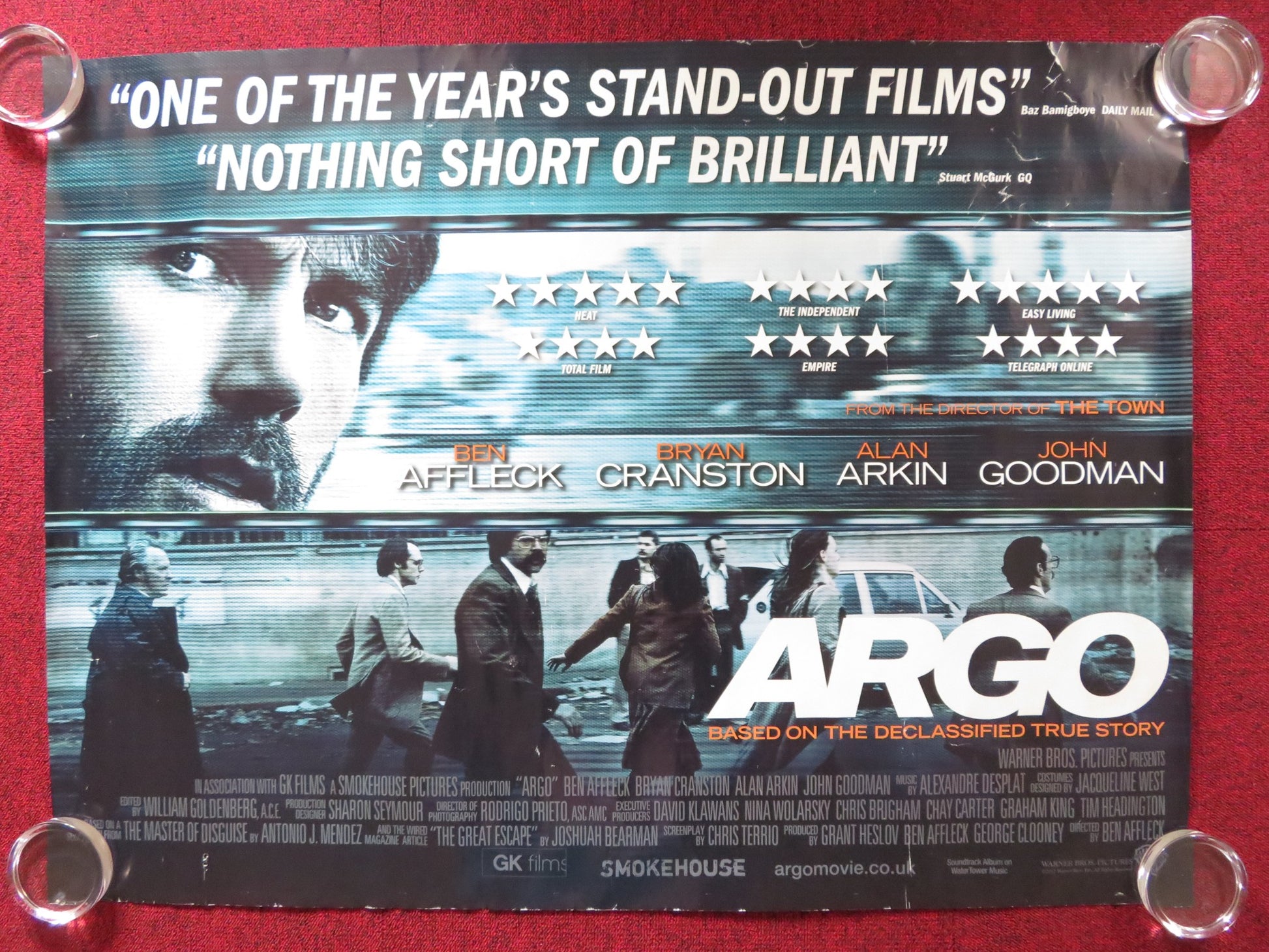 ARGO UK QUAD ROLLED POSTER BEN AFFLECK BRYAN CRANSTON 2012 - Rendezvous Cinema