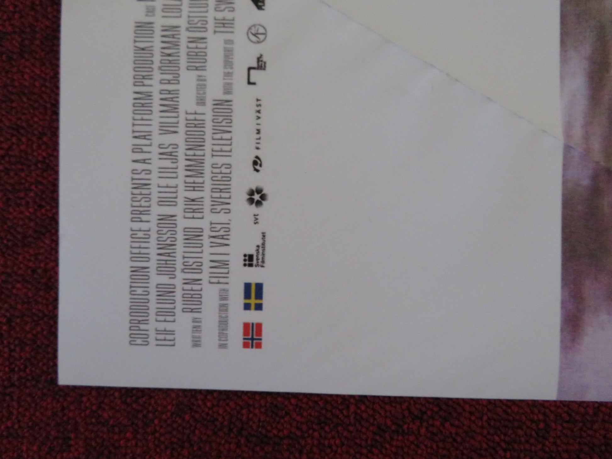 INVOLUNTARY UK QUAD (30"x 40") ROLLED POSTER VILLMAR BJORKMAN LEIF EDLUND 2008 - Rendezvous Cinema