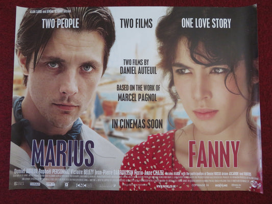 MARIUS / FANNY UK QUAD (30"x 40") ROLLED POSTER DANIEL AUTEUIL V. BELEZY 2013 - Rendezvous Cinema
