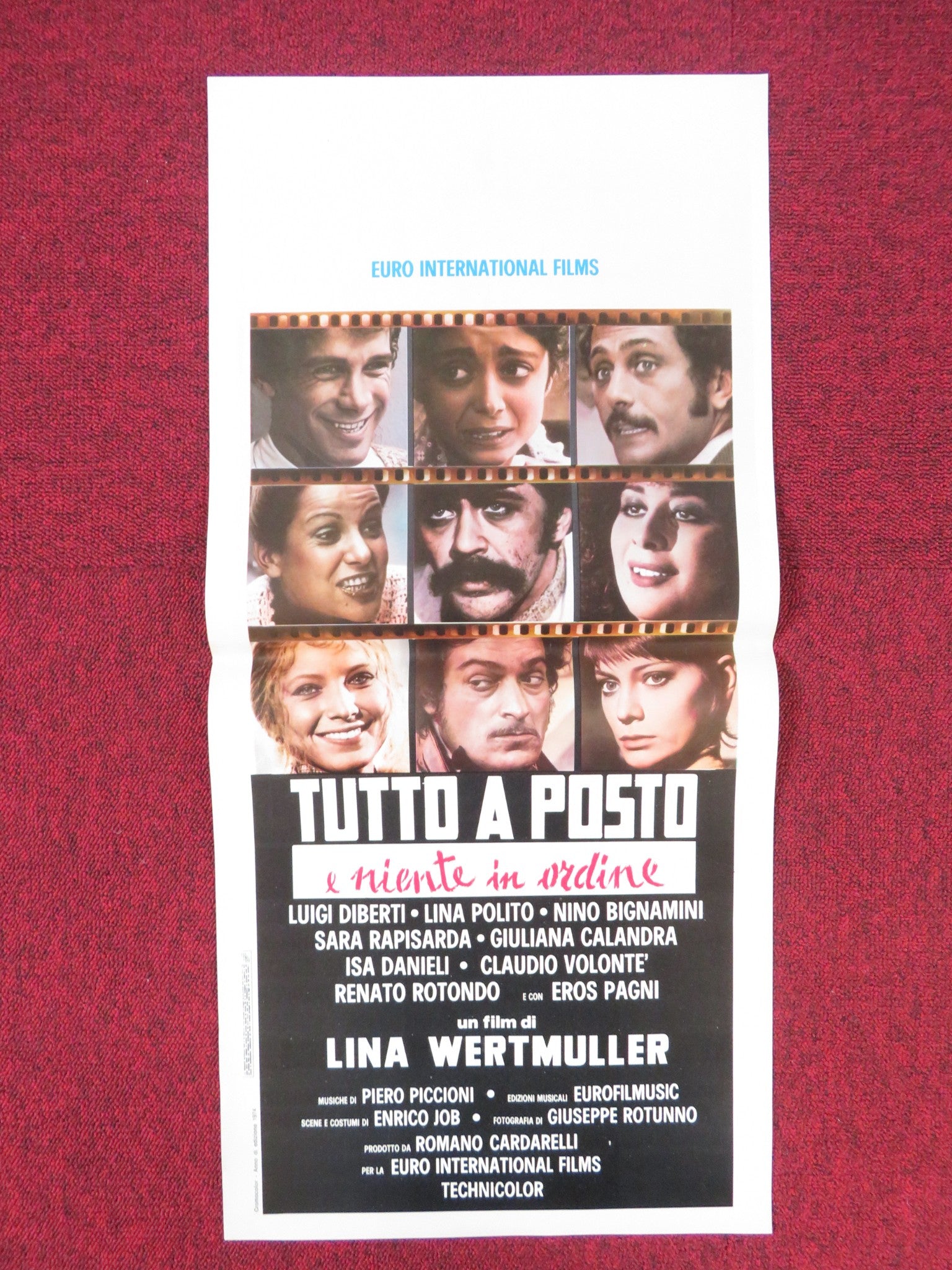 ALL SCREWED UP ITALIAN LOCANDINA POSTER LUIGI DIBERTI LINA POLITO 1974 - Rendezvous Cinema