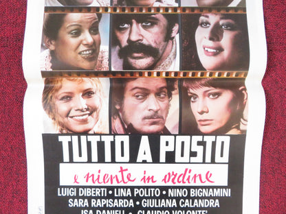 ALL SCREWED UP ITALIAN LOCANDINA POSTER LUIGI DIBERTI LINA POLITO 1974 - Rendezvous Cinema