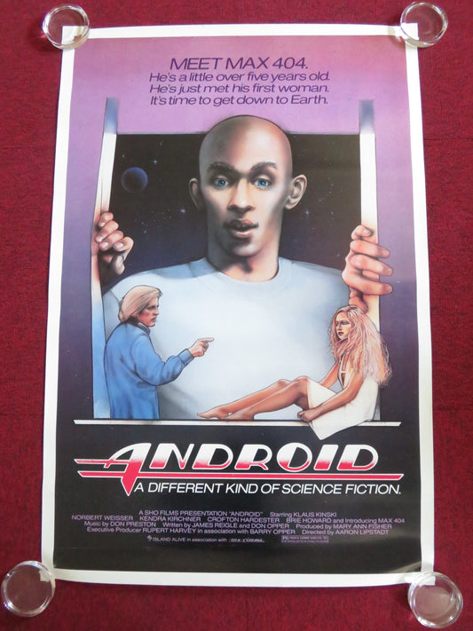 ANDROID US ONE SHEET ROLLED POSTER KLAUS KINSKI DON KEITH OPPER 1982 - Rendezvous Cinema