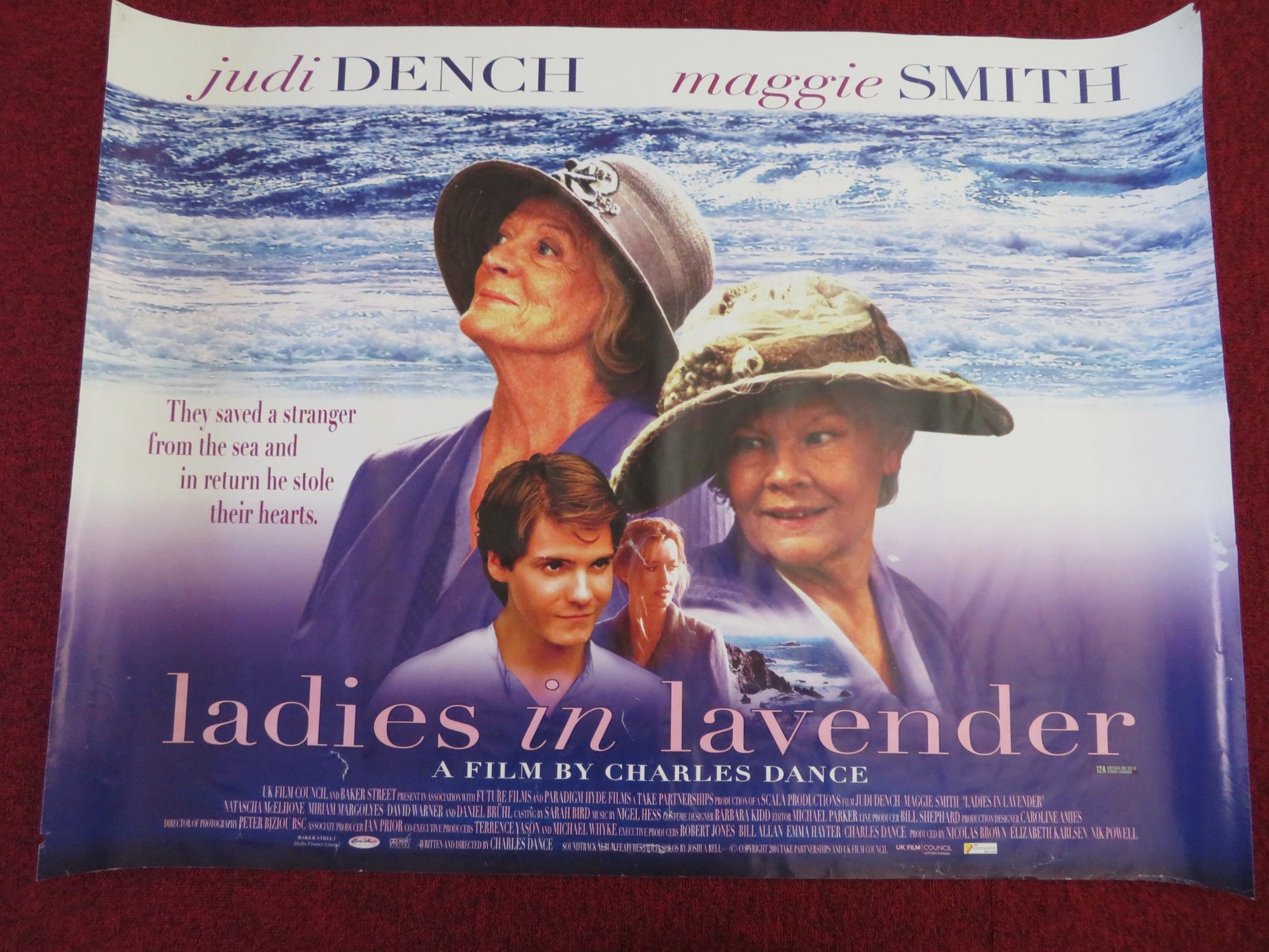 LADIES IN LAVENDER UK QUAD (30"x 40") ROLLED POSTER JUDI DENCH MAGGIE SMITH 2004 - Rendezvous Cinema