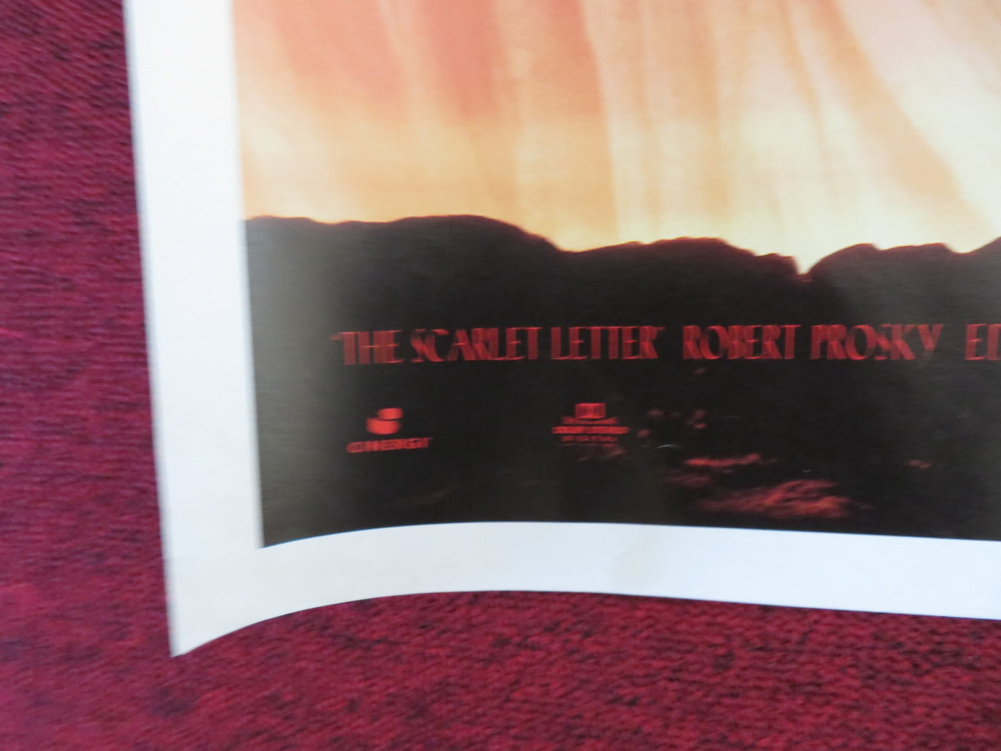 THE SCARLET LETTER UK QUAD (30"x 40") ROLLED POSTER GARY OLDMAN DEMI MOORE 1995 - Rendezvous Cinema