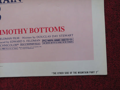 THE OTHER SIDE OF THE MOUNTAIN PART 2 FOLDED US ONE SHEET POSTER M. HASSETT 1978 - Rendezvous Cinema