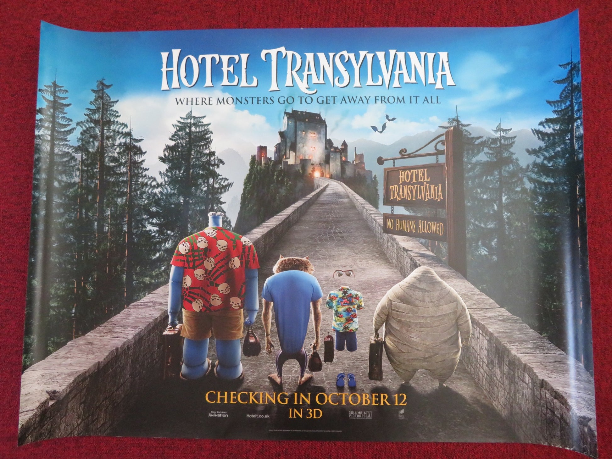 HOTEL TRANSYLVANIA UK QUAD (30"x 40") ROLLED POSTER ADAM SANDLER S. GOMEZ 2012 - Rendezvous Cinema