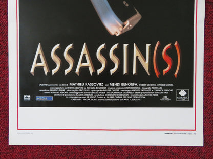 ASSASSIN(S) ITALIAN LOCANDINA POSTER MICHEL SERRAULT MATHIEU KASSOVITZ 1998 - Rendezvous Cinema