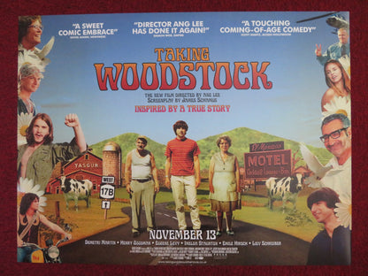TAKING WOODSTOCK UK QUAD (30"x 40") ROLLED POSTER EUGENE LEVY I. STAUNTON 2009 - Rendezvous Cinema