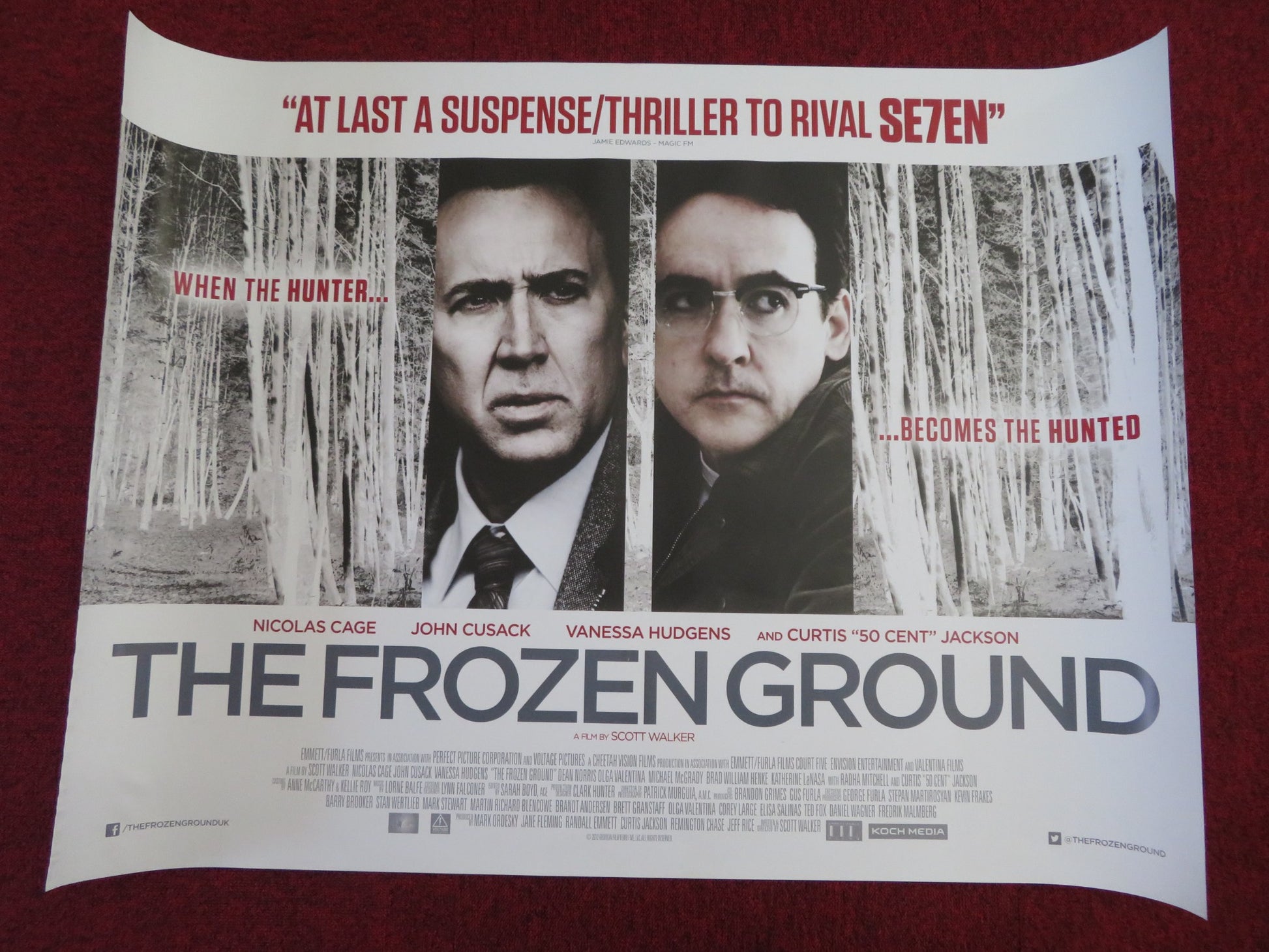 THE FROZEN GROUND UK QUAD (30"x 40") ROLLED POSTER NICOLAS CAGE JOHN CUSACK 2013 - Rendezvous Cinema