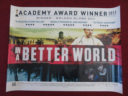 IN A BETTER WORLD UK QUAD (30"x 40") ROLLED POSTER MIKAEL PERSBRANDT 2010 - Rendezvous Cinema