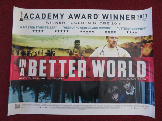 IN A BETTER WORLD UK QUAD (30"x 40") ROLLED POSTER MIKAEL PERSBRANDT 2010 - Rendezvous Cinema