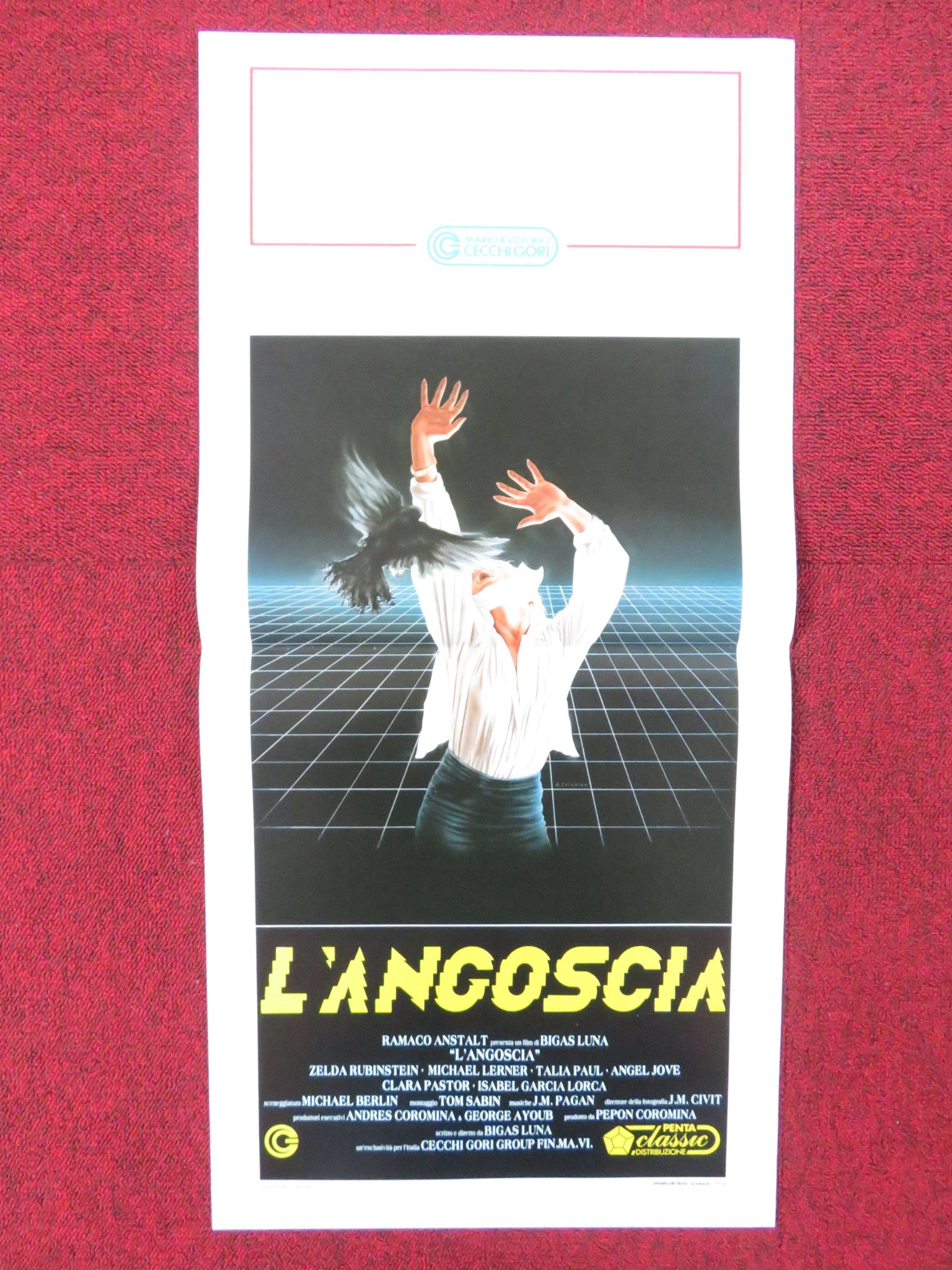 ANGUISH ITALIAN LOCANDINA POSTER ZELDA RUBENSTEIN MICHAEL LERNER 1989 - Rendezvous Cinema