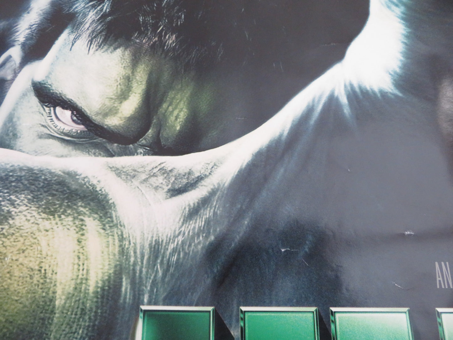 HULK UK QUAD (30"x 40") ROLLED POSTER ERIC BANA JENNIFER CONNELLY 2002 MARVEL - Rendezvous Cinema