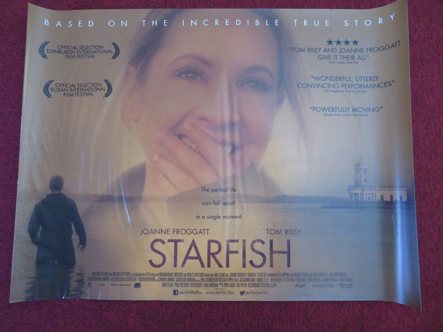 STARFISH UK QUAD (30"x 40") ROLLED POSTER JOANNE FROGATT TOM RILEY 2016 - Rendezvous Cinema