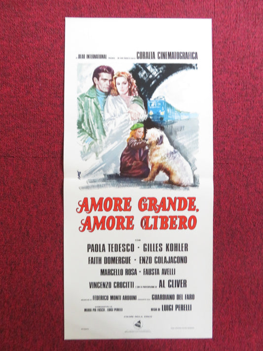 AMORE GRANDE, AMORE LIBERO ITALIAN LOCANDINA POSTER PAOLA TEDESCO 1976 - Rendezvous Cinema