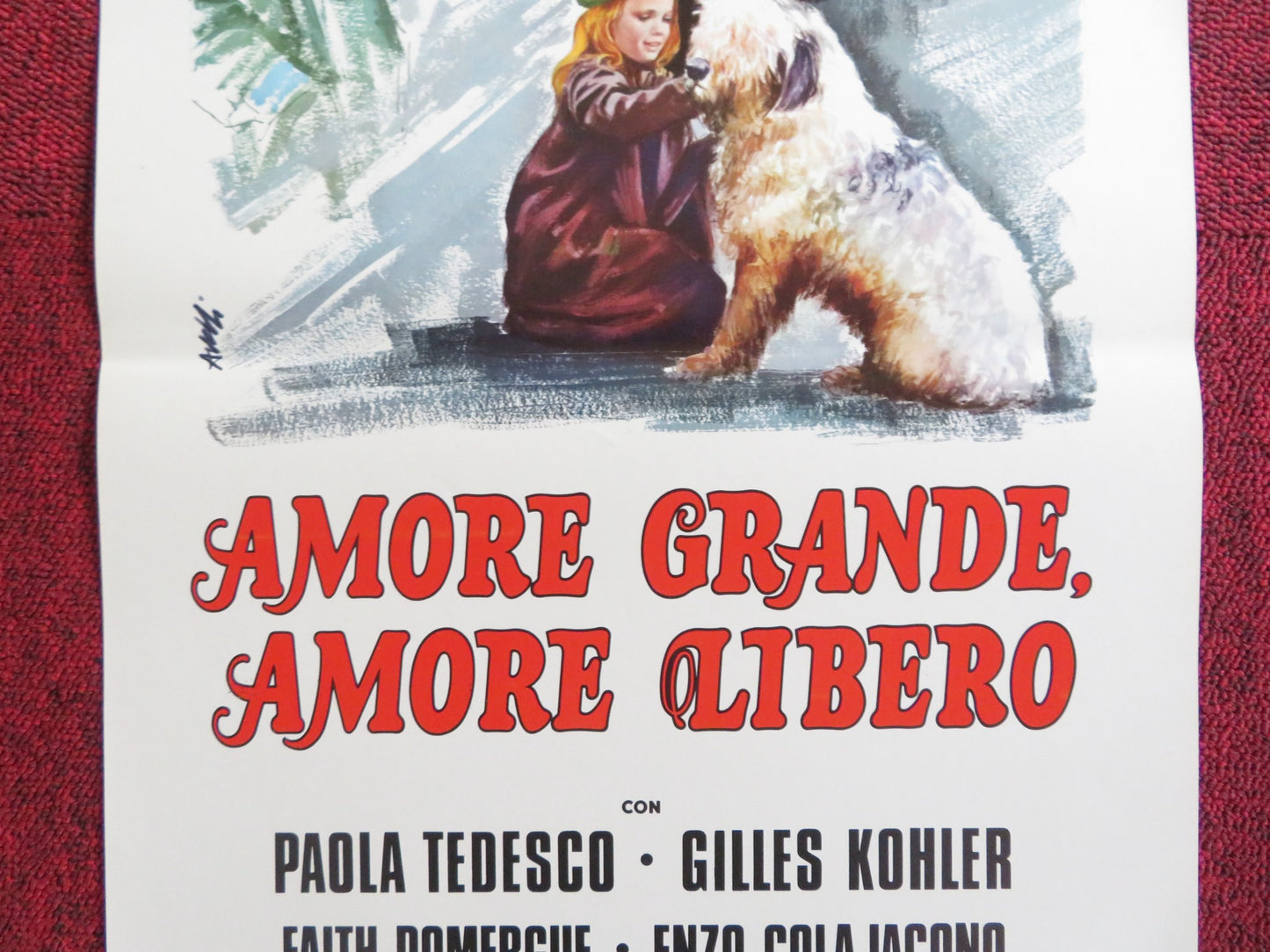 AMORE GRANDE, AMORE LIBERO ITALIAN LOCANDINA POSTER PAOLA TEDESCO 1976 - Rendezvous Cinema