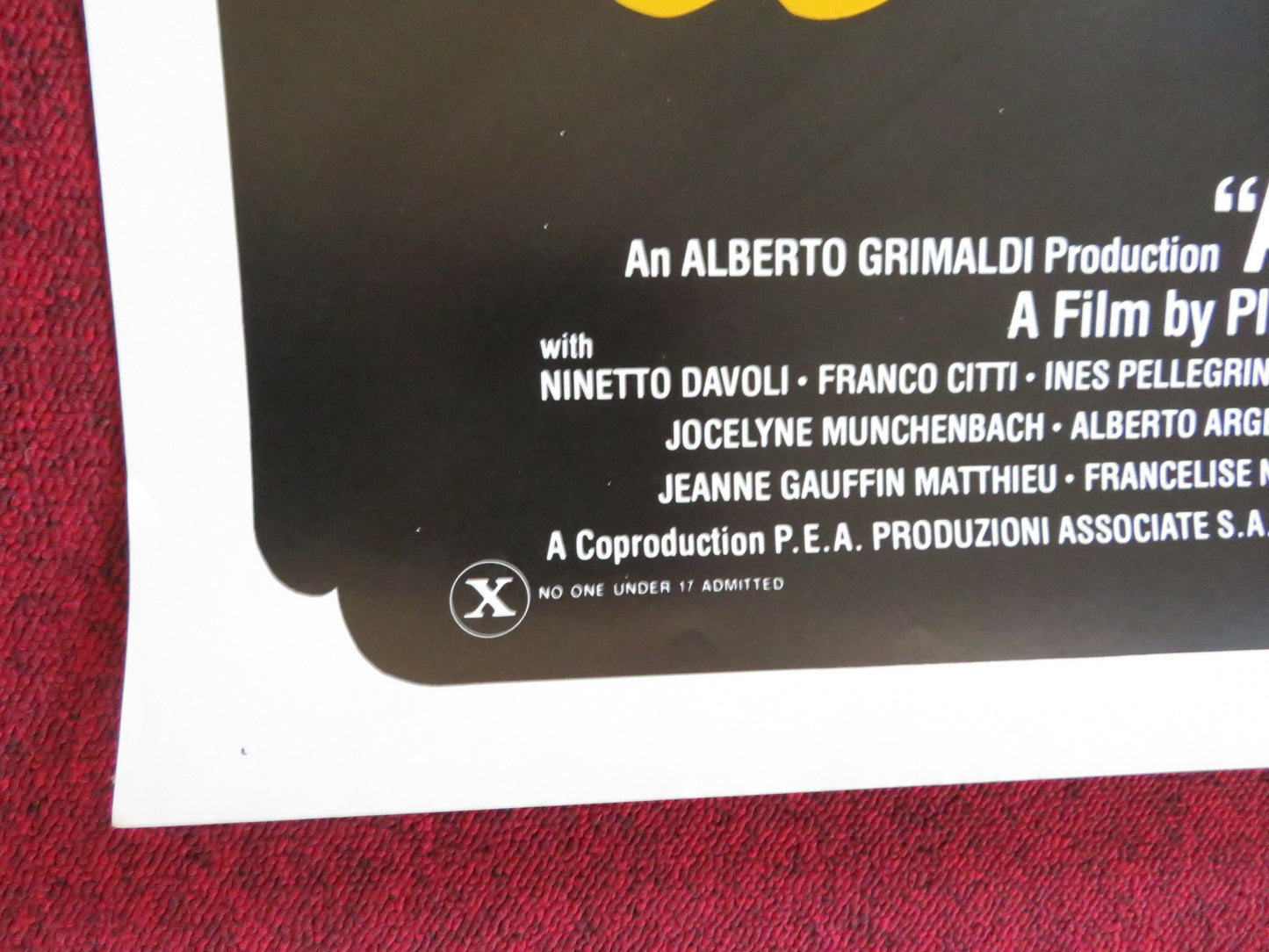 ARABIAN NIGHTS US ONE SHEET ROLLED POSTER NINETTO DAVOLI FRANCO CITTI 1974 - Rendezvous Cinema