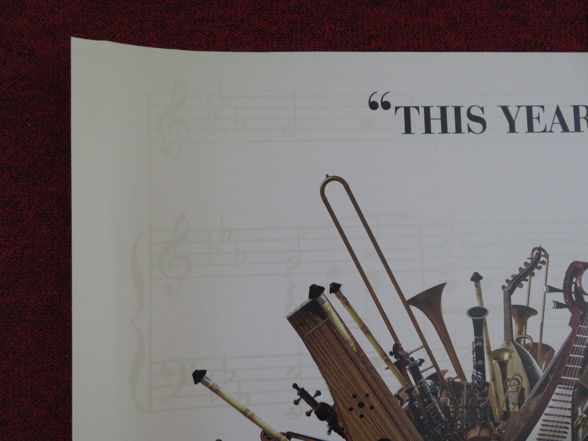 THE MUSIC OF STRANGERS: YO-YO MA UK QUAD (30"x 40") ROLLED POSTER 2015 - Rendezvous Cinema