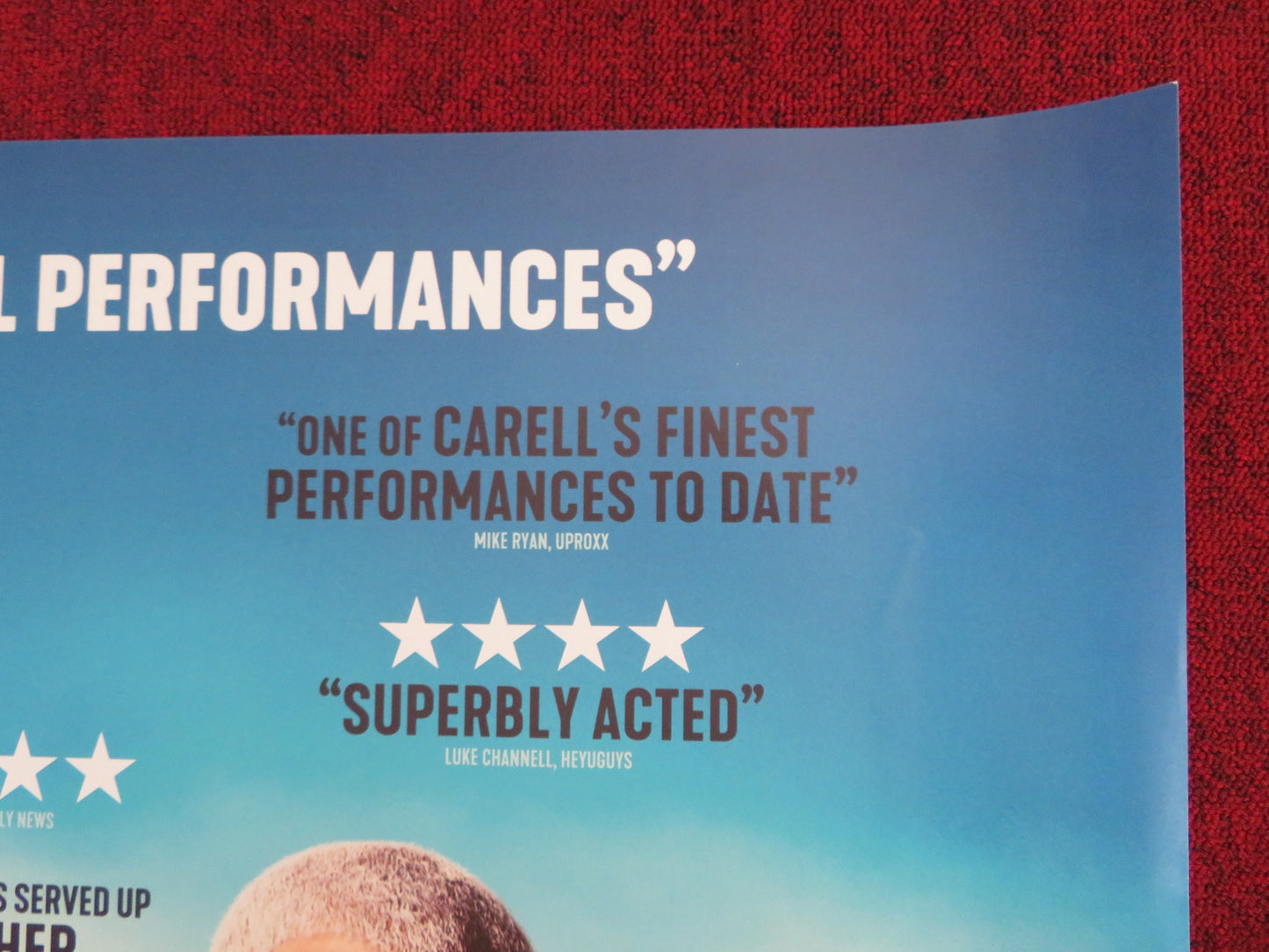 LAST FLAG FLYING UK QUAD (30"x 40") ROLLED POSTER STEVE CARELL B. CRANSTON 2017 - Rendezvous Cinema