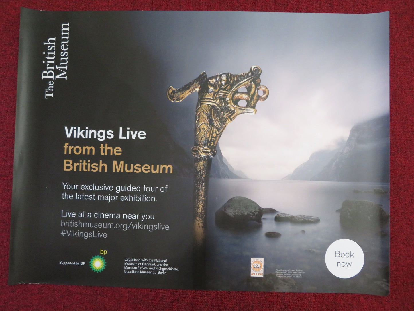 VIKINGS LIVE FROM THE BRITISH MUSUEM UK QUAD (30"x 40") ROLLED POSTER 2014 - Rendezvous Cinema