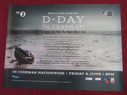 D-DAY 70 YEARS ON LIVE ROYAL ALBERT HALL UK QUAD (30"x 40") ROLLED POSTER 2014 - Rendezvous Cinema
