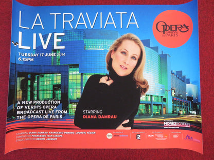 LA TRAVIATA LIVE NATIONAL OPERA DE PARIS UK QUAD (30"x 40") ROLLED POSTER 2014 - Rendezvous Cinema